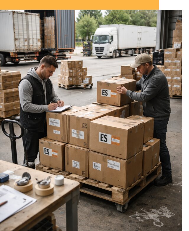 Доставка грузов в Испанию автотранспортом от 35487 руб