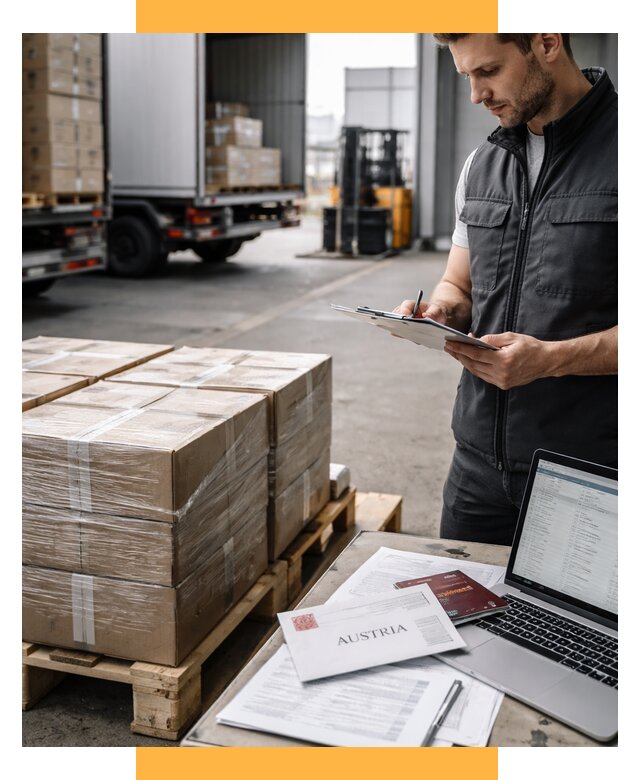 Доставка в Австрию от 65904 р. Логистика и экспорт СетСервис-Рмн