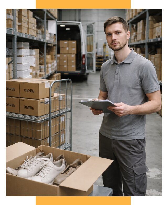 Доставка обуви из Китая и Турции от 4563 р. СетСервис-Рмн