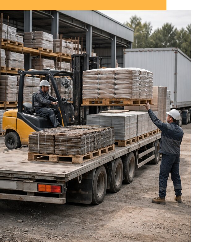 Перевозка строительных материалов по миру от 5576 руб